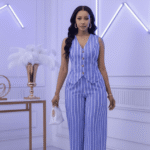 Ensemble pantalon et gilet sans manches élégant – Image 2